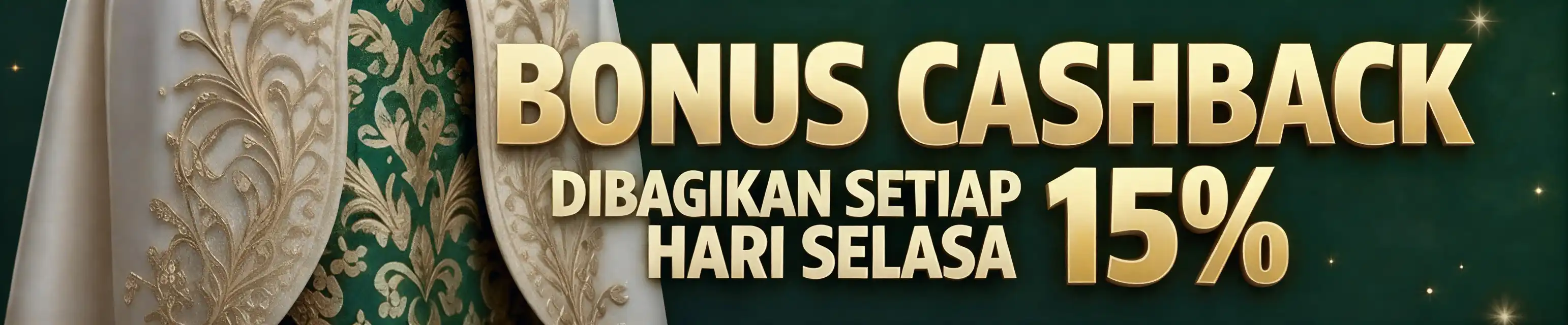 CASHBACK MINGGUAN HINGGA 15% - SLOT | LIVECASINO | SPORTBOOKS